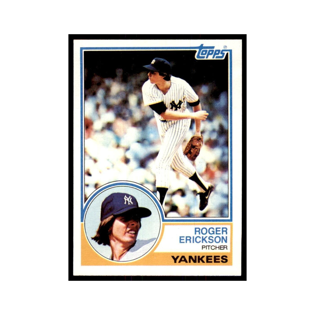 1983 Topps Roger Erickson Baseball Cards #539