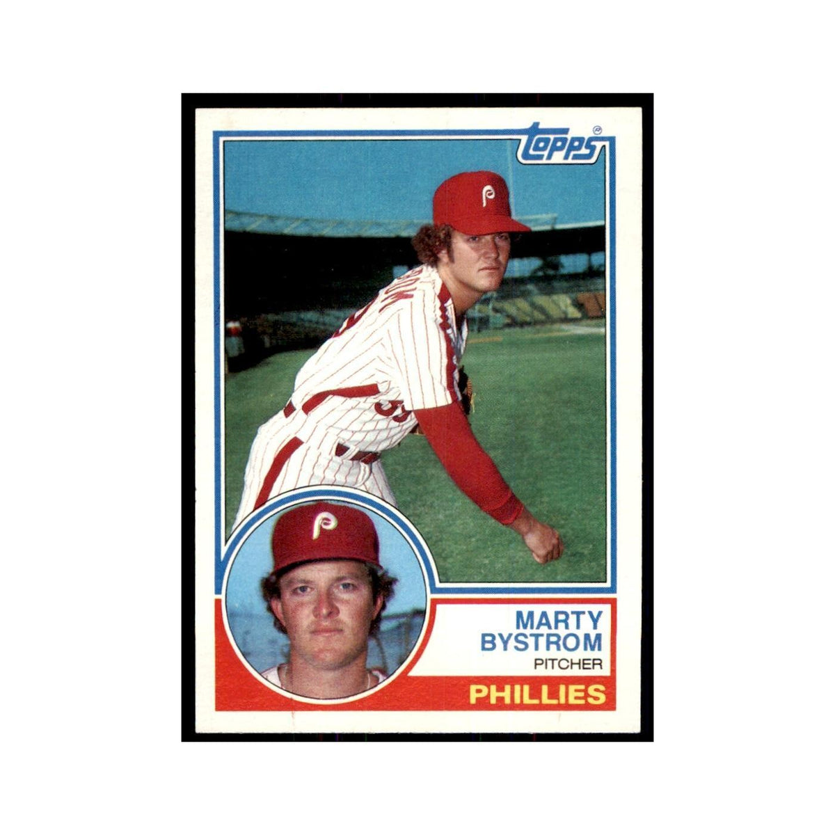 1983 Topps Marty Bystrom Baseball Cards #199