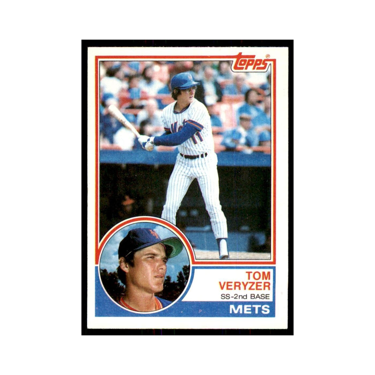 1983 Topps Tom Veryzer Baseball Cards #496