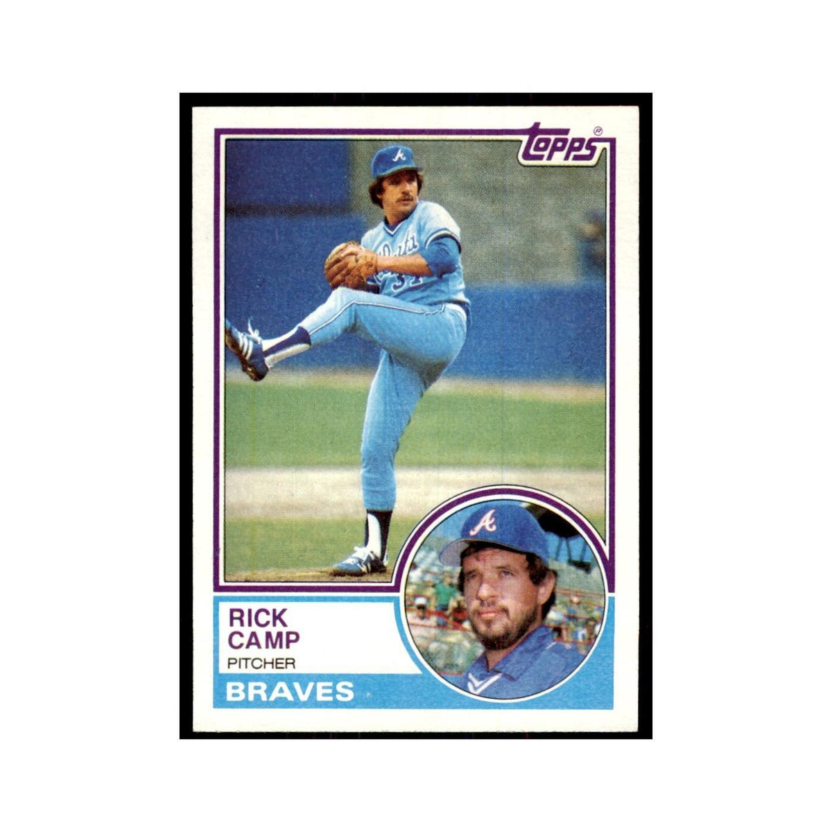 1983 Topps Rick Camp Baseball Cards #207