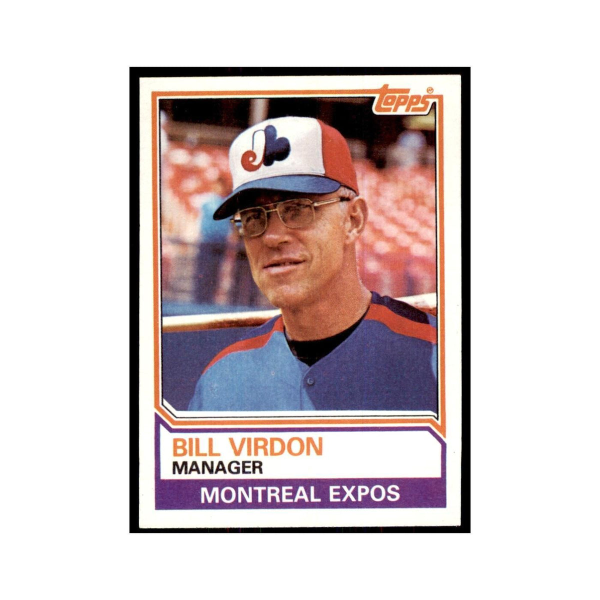 1983 Topps Bill Virdon Baseball Cards #516