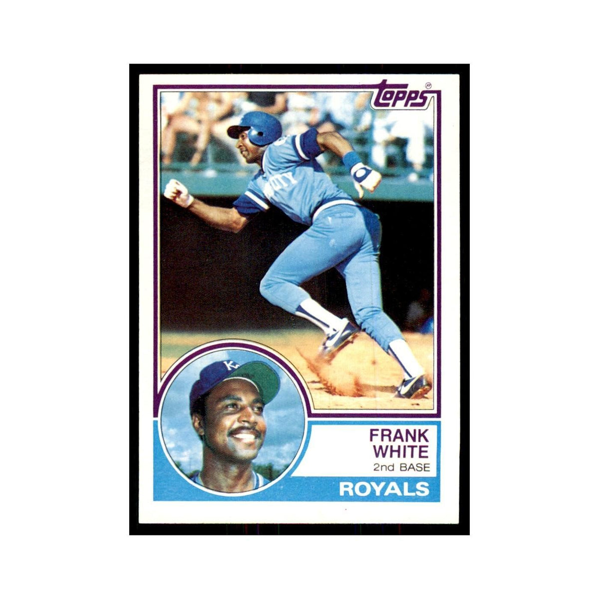 1983 Topps Frank White Baseball Cards #525