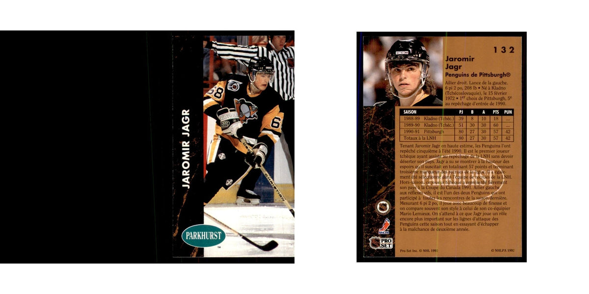 1991 Parkhurst French Jaromir Jagr Hockey Cards #132