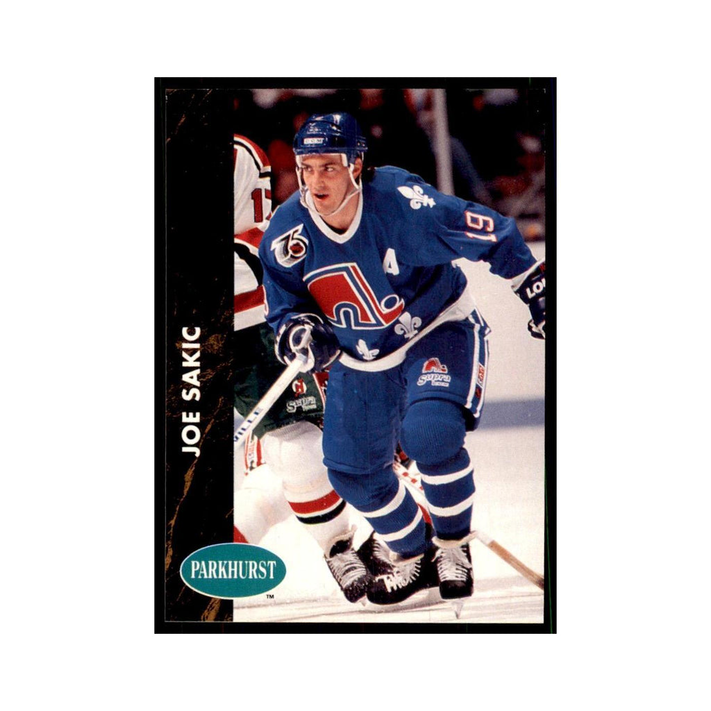 1991 Parkhurst French Joe Sakic Hockey Cards #148