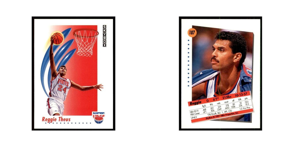 1991 SkyBox Reggie Theus Basketball Cards #187