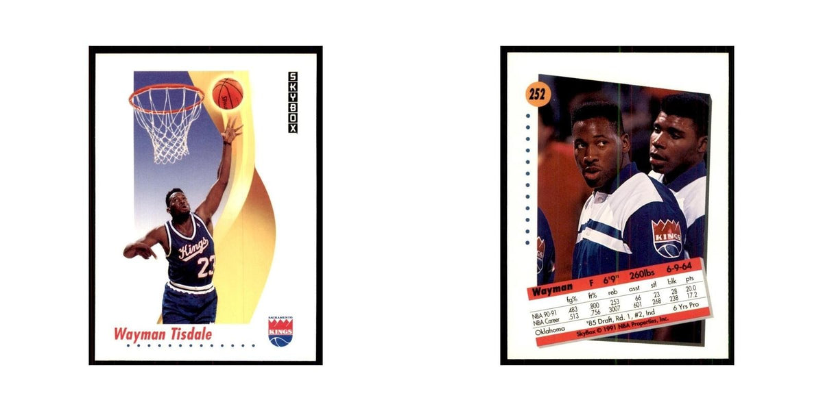 1991 SkyBox Wayman Tisdale Basketball Cards #252