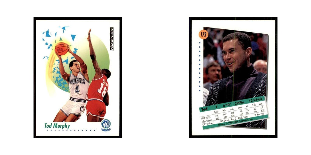 1991 SkyBox Tod Murphy Basketball Cards #172