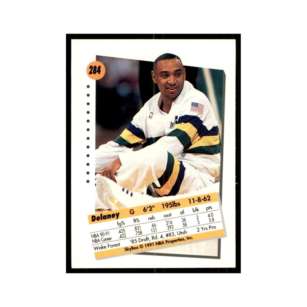 1991 SkyBox Delaney Rudd Basketball Cards #284