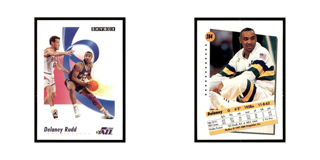 1991 SkyBox Delaney Rudd Basketball Cards #284