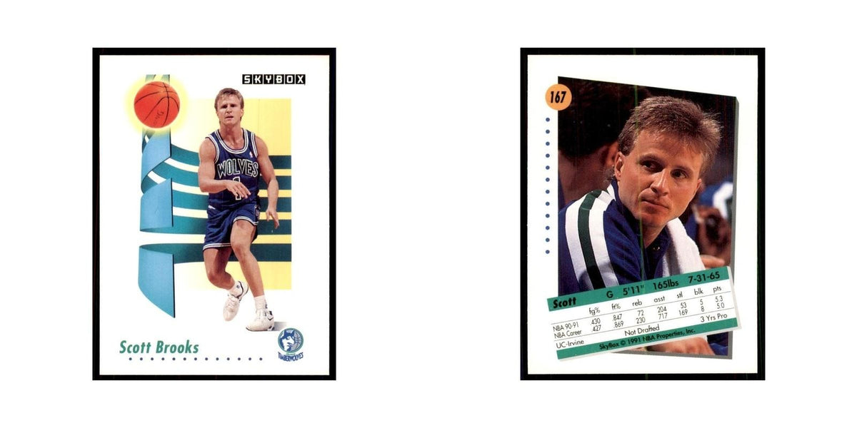 1991 SkyBox Scott Brooks Basketball Cards #167