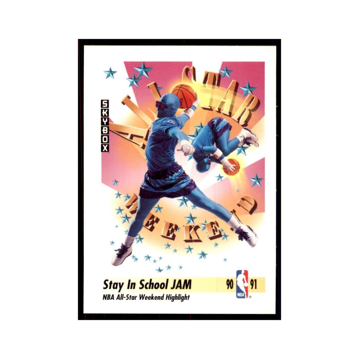 1991 SkyBox Stay In School Jam Basketball Cards #313