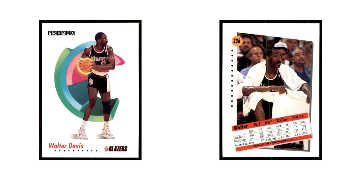 1991 SkyBox Walter Davis Basketball Cards #236