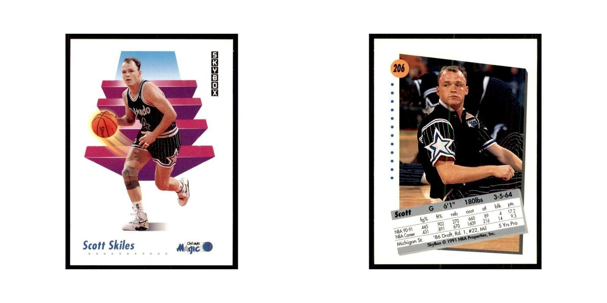 1991 SkyBox Scott Skiles Basketball Cards #206