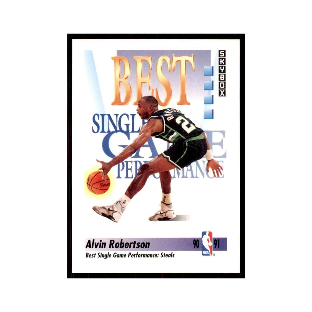 1991 SkyBox Alvin Robertson Basketball Cards #312