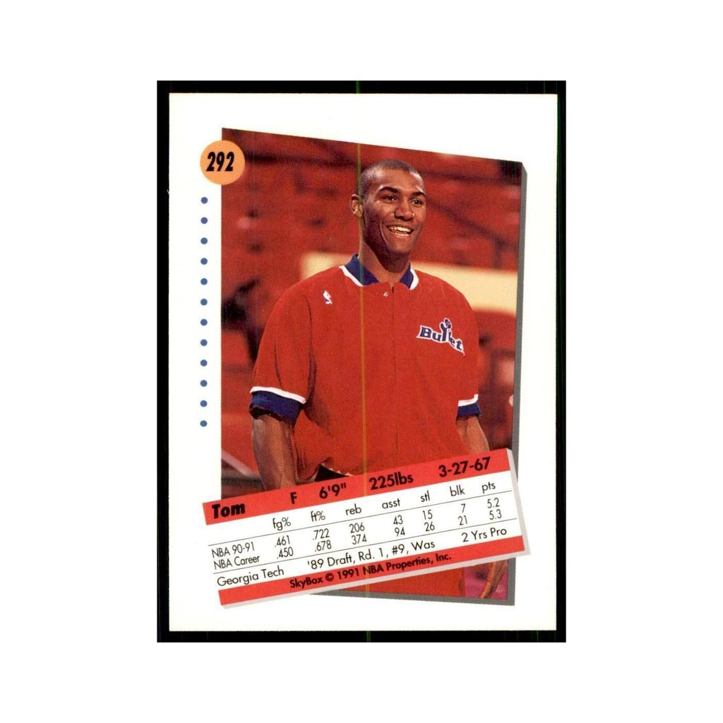 1991 SkyBox Tom Hammonds Basketball Cards #292