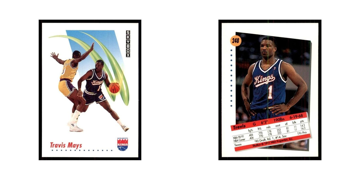 1991 SkyBox Travis Mays Basketball Cards #248