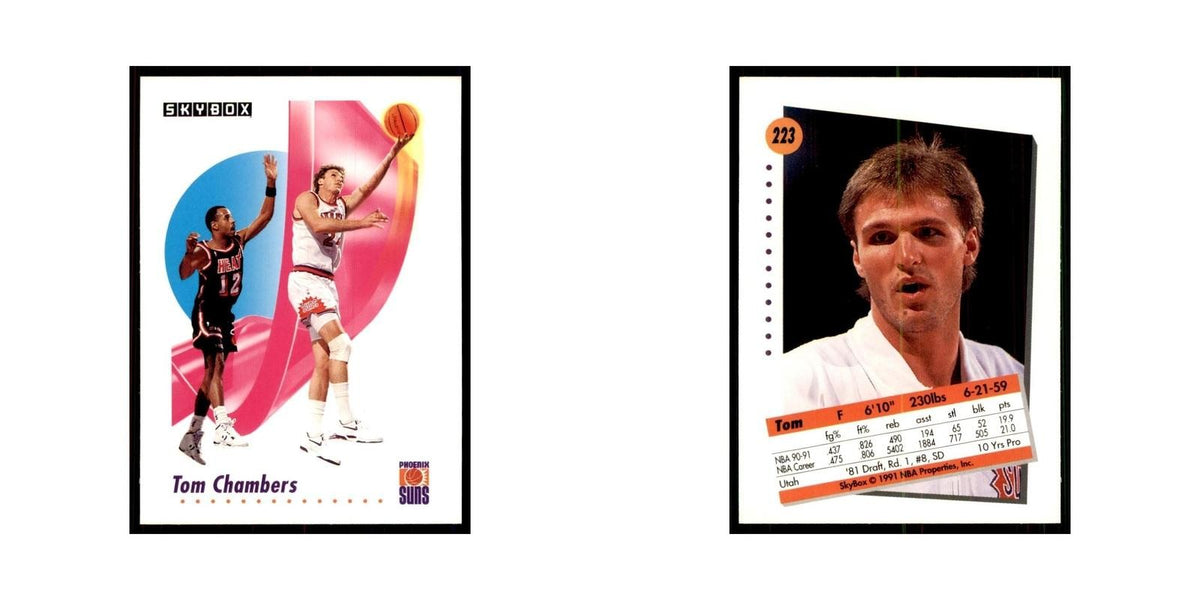 1991 SkyBox Tom Chambers Basketball Cards #223