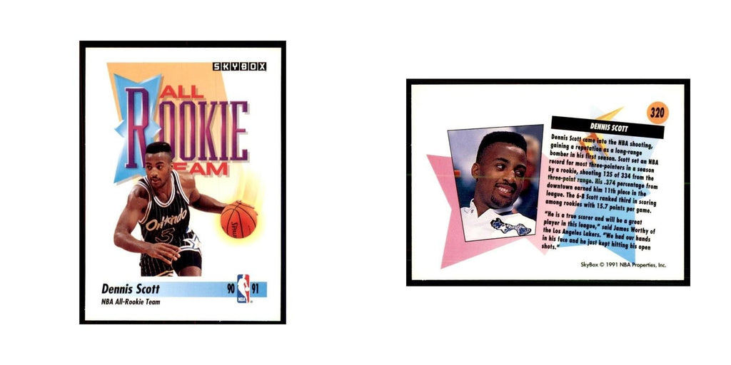 1991 SkyBox Dennis Scott Basketball Cards #320