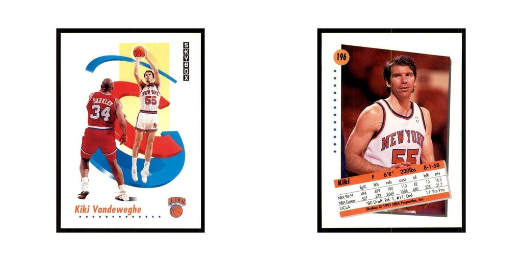 1991 SkyBox Kiki Vandeweghe Basketball Cards #196