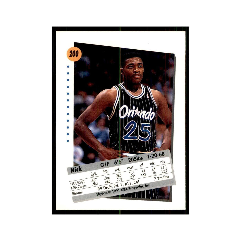 1991 SkyBox Nick Anderson Basketball Cards #200