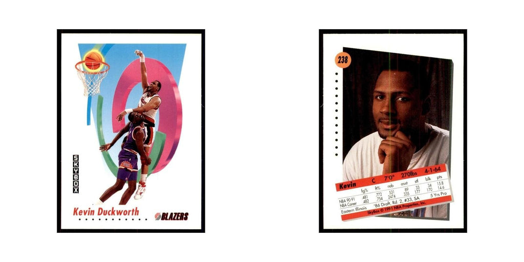 1991 SkyBox Kevin Duckworth Basketball Cards #238