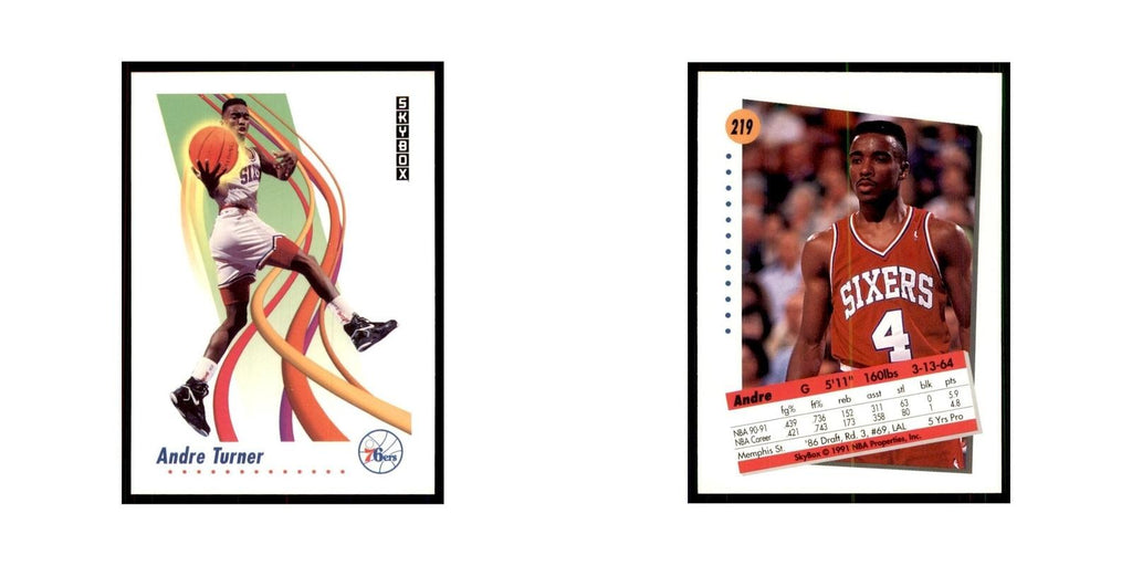 1991 SkyBox Andre Turner Basketball Cards #219