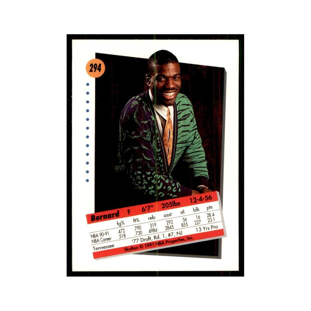 1991 SkyBox Bernard King Basketball Cards #294