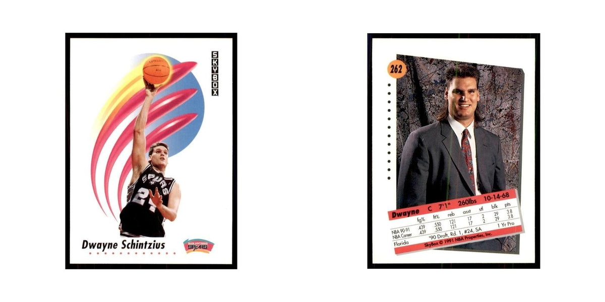 1991 SkyBox Dwayne Schintzius Basketball Cards #262