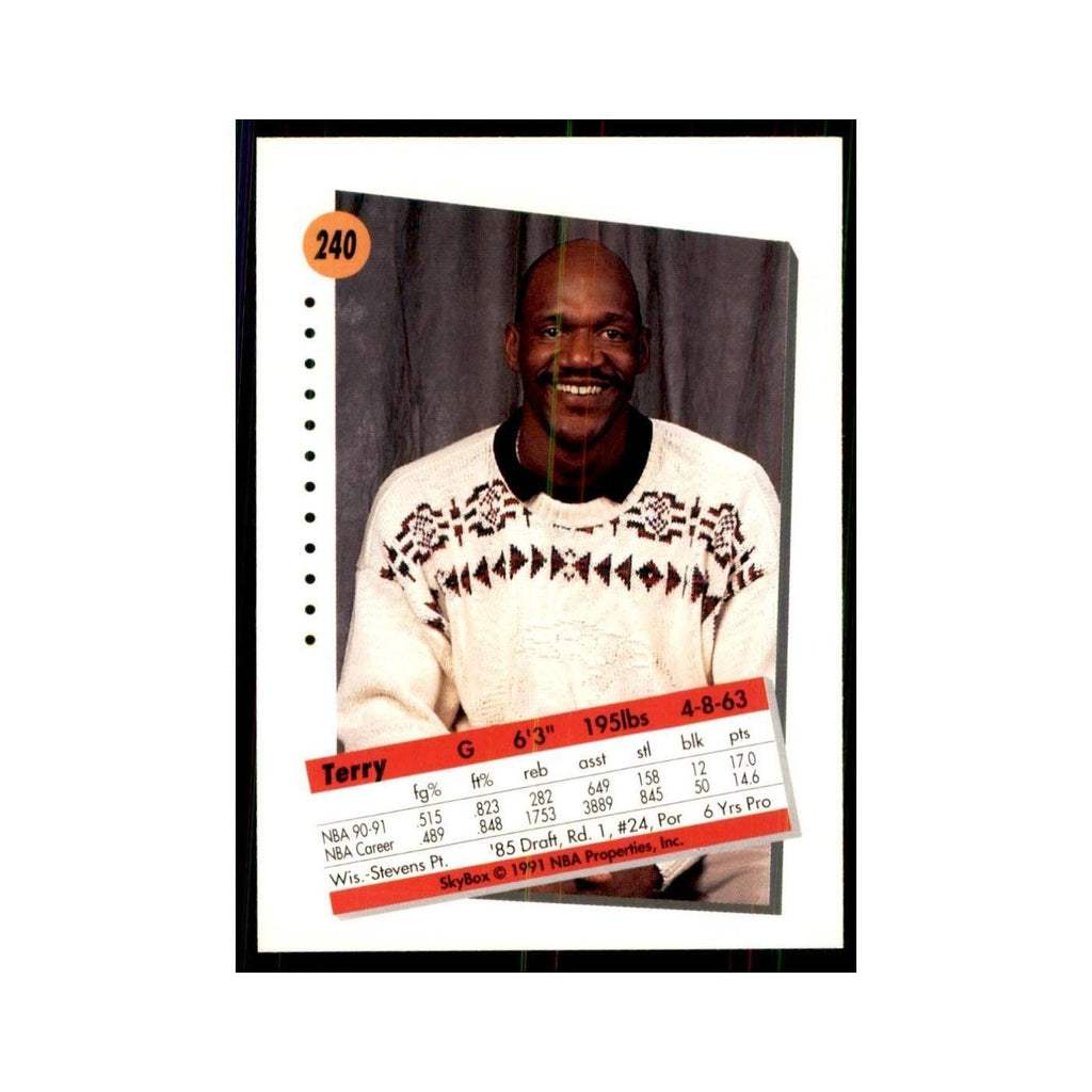 1991 SkyBox Terry Porter Basketball Cards #240
