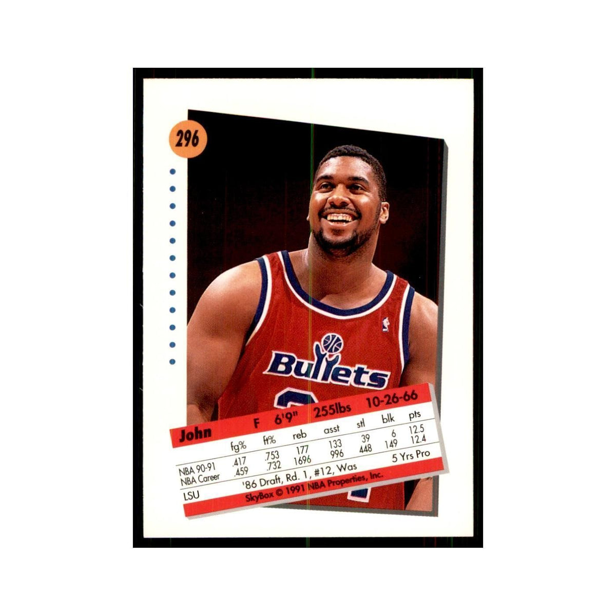 1991 SkyBox John Williams Basketball Cards #296