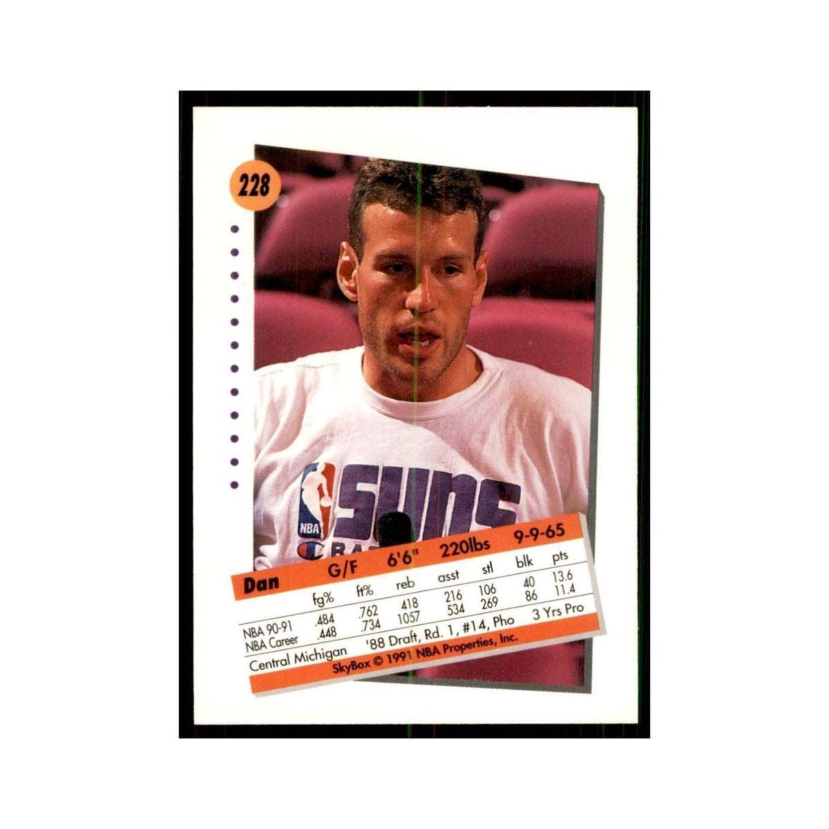 1991 SkyBox Dan Majerle Basketball Cards #228
