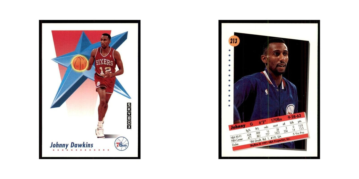1991 SkyBox Johnny Dawkins Basketball Cards #213