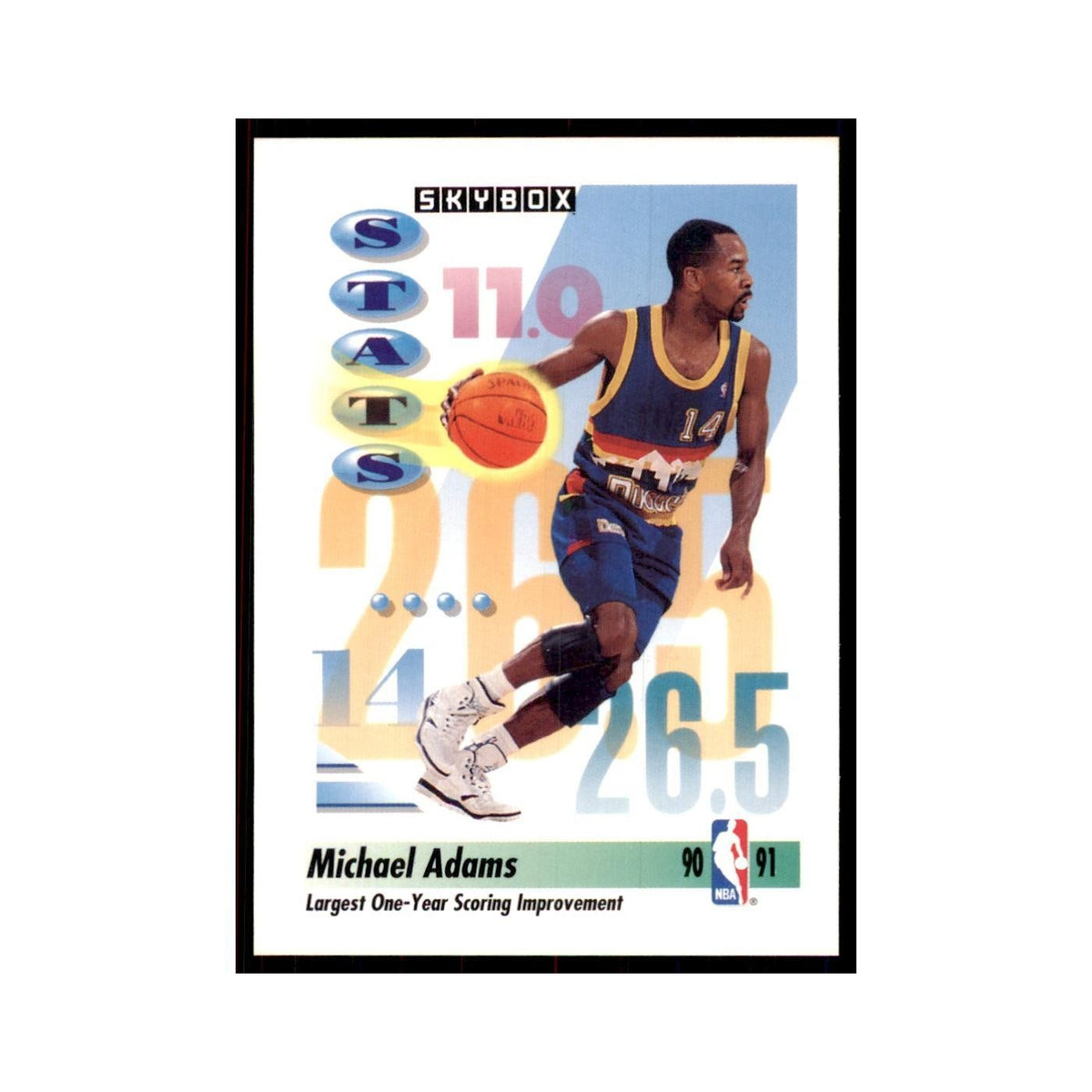 1991 SkyBox Michael Adams Basketball Cards #300