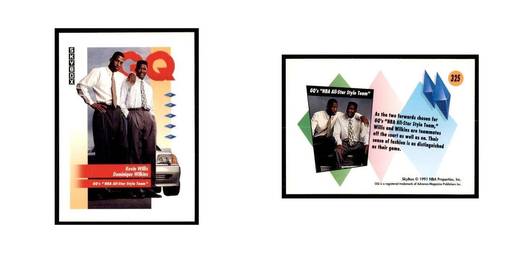 1991 SkyBox Kevin Willis/Dominique Wilkins Basketball Cards #325