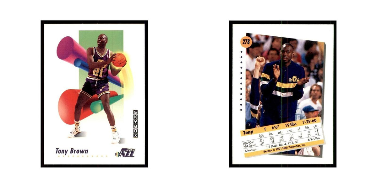 1991 SkyBox Tony Brown Basketball Cards #278