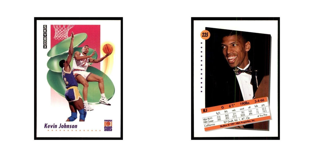 1991 SkyBox Kevin Johnson Basketball Cards #225
