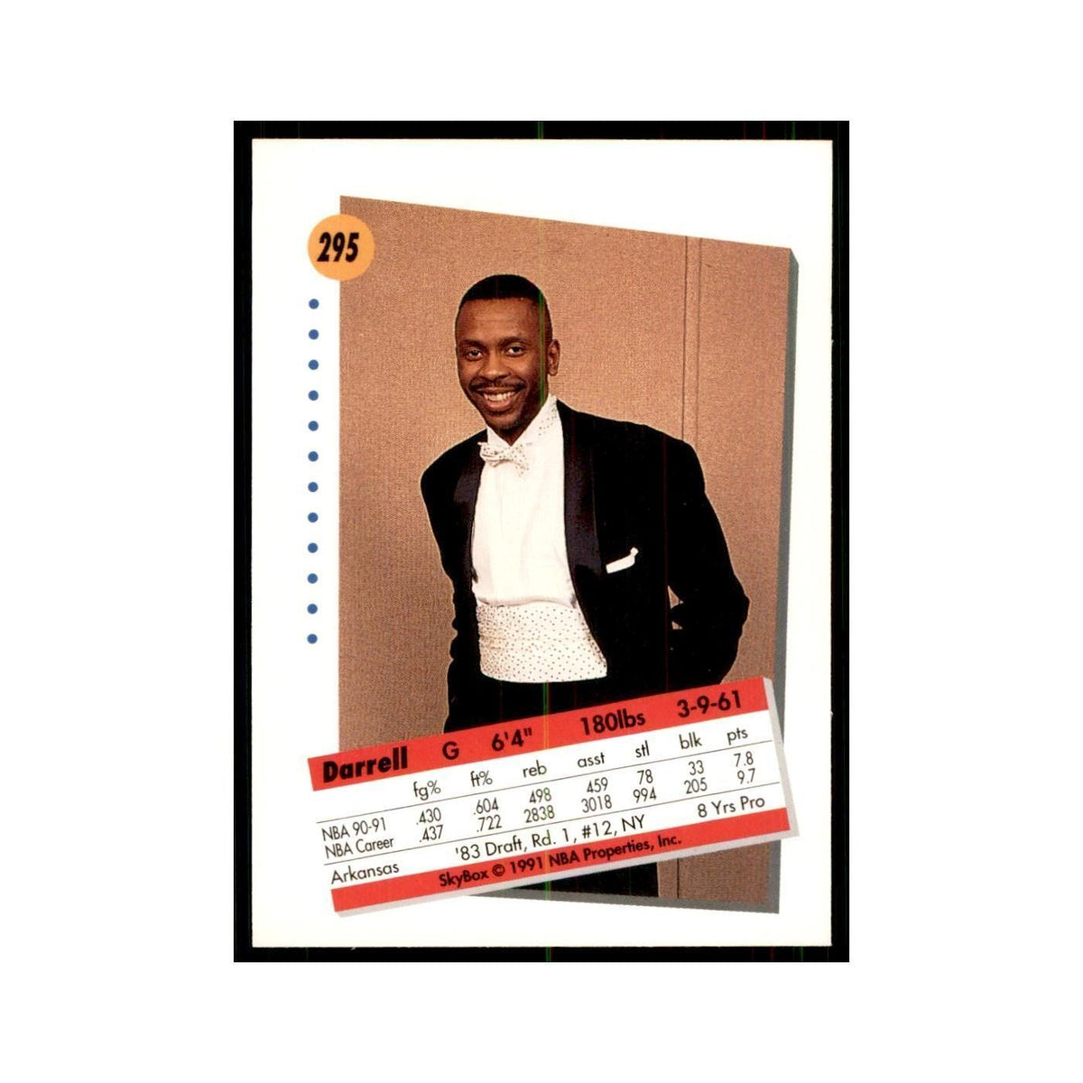 1991 SkyBox Darrell Walker Basketball Cards #295