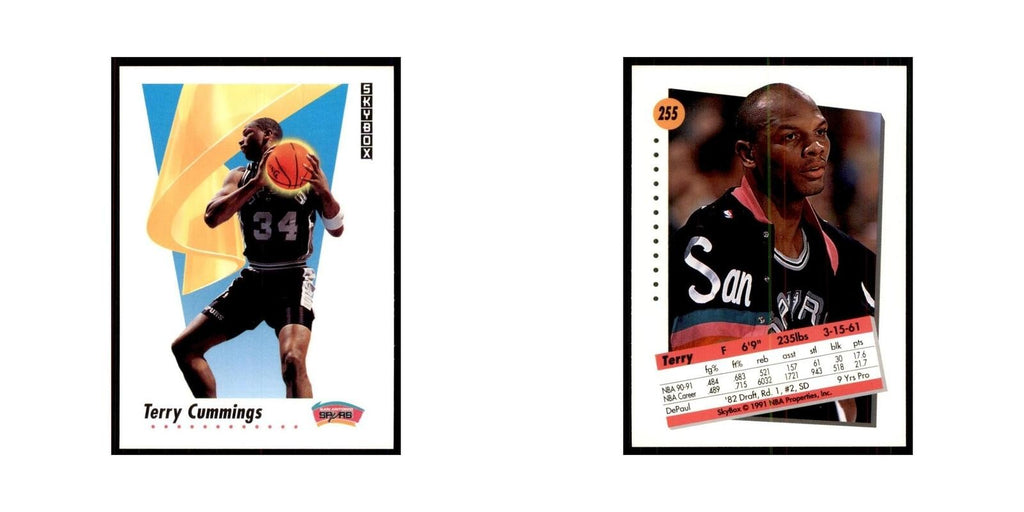 1991 SkyBox Terry Cummings Basketball Cards #255