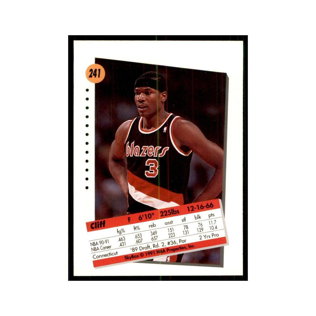 1991 SkyBox Clifford Robinson Basketball Cards #241