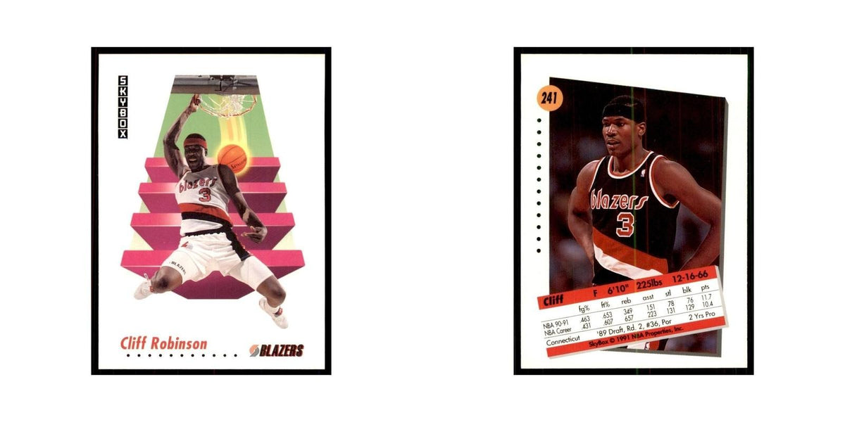 1991 SkyBox Clifford Robinson Basketball Cards #241