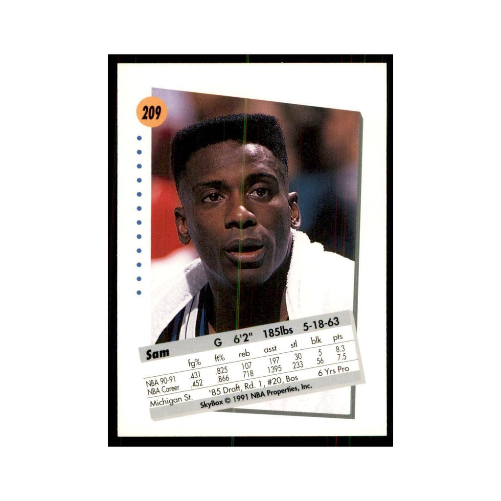 1991 SkyBox Sam Vincent Basketball Cards #209