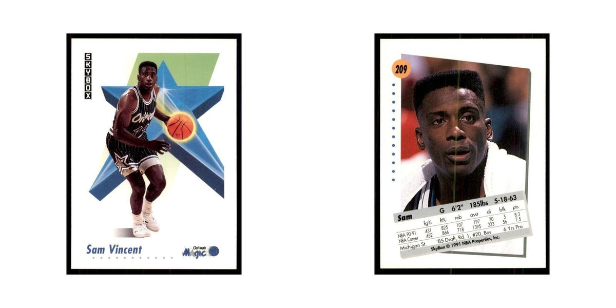 1991 SkyBox Sam Vincent Basketball Cards #209