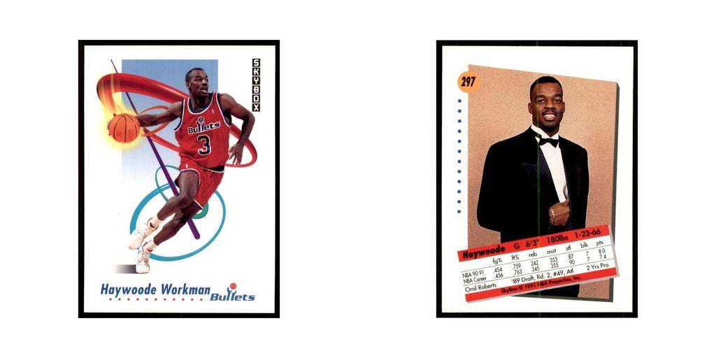 1991 SkyBox Haywoode Workman Basketball Cards #297
