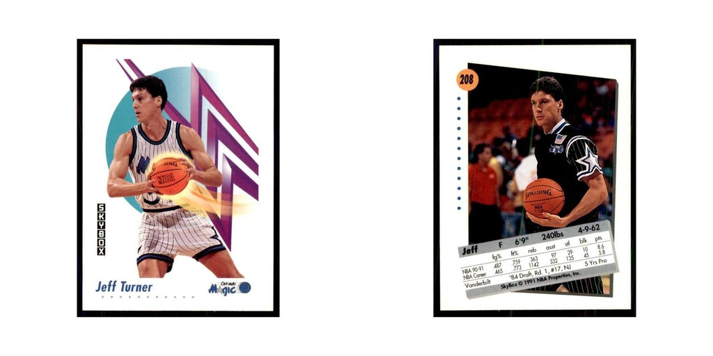 1991 SkyBox Jeff Turner Basketball Cards #208