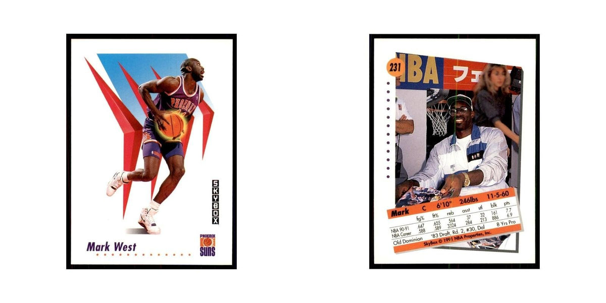1991 SkyBox Mark West Basketball Cards #231