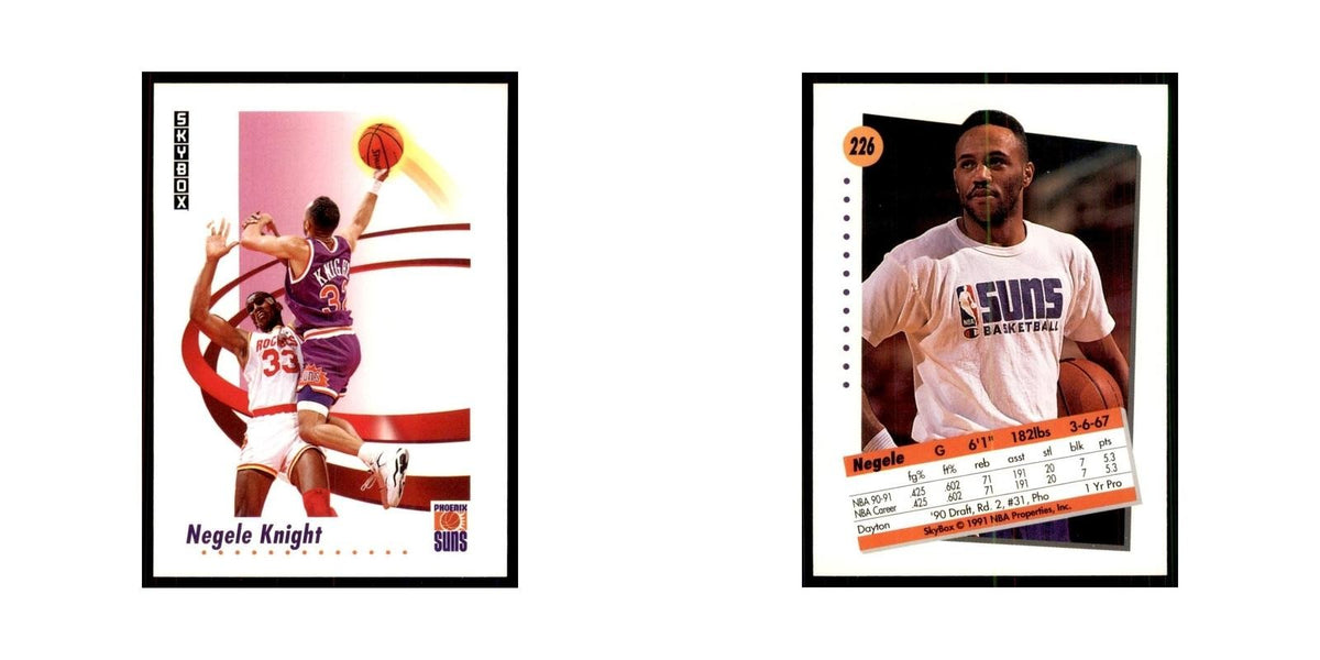 1991 SkyBox Negele Knight Basketball Cards #226