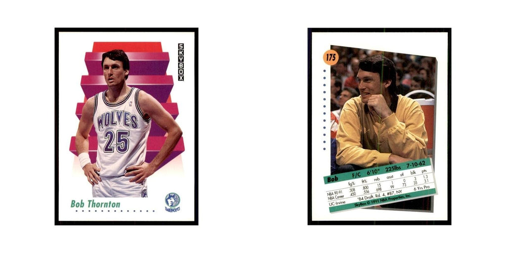 1991 SkyBox Bob Thornton Basketball Cards #175
