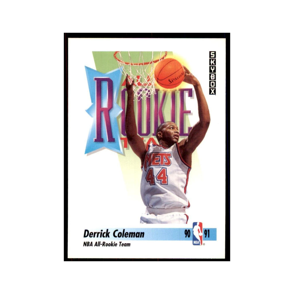 1991 SkyBox Derrick Coleman Basketball Cards #318
