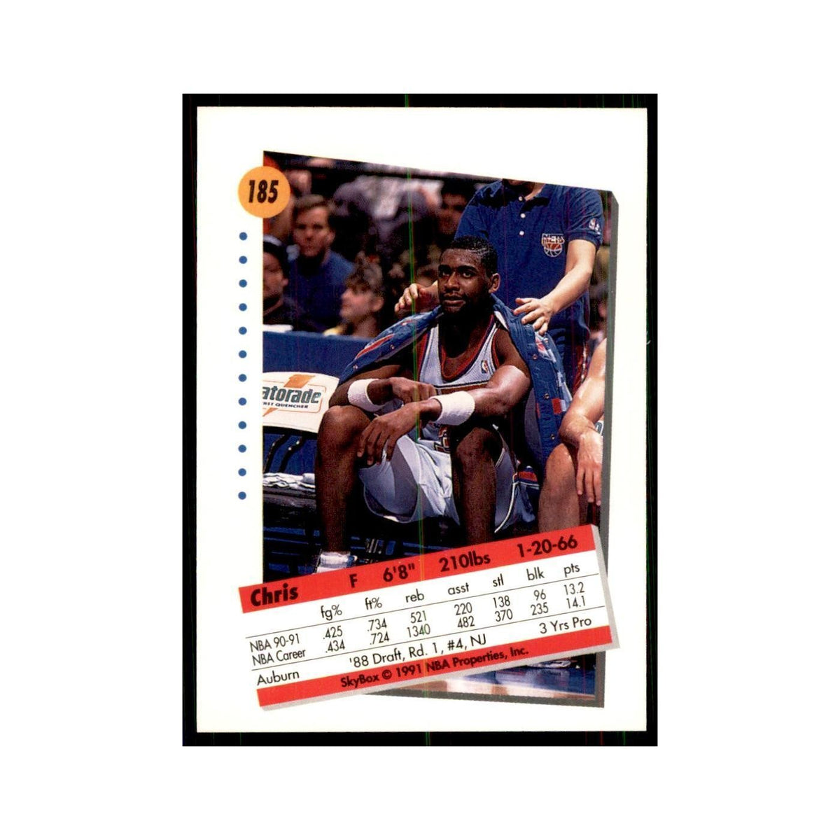 1991 SkyBox Chris Morris Basketball Cards #185