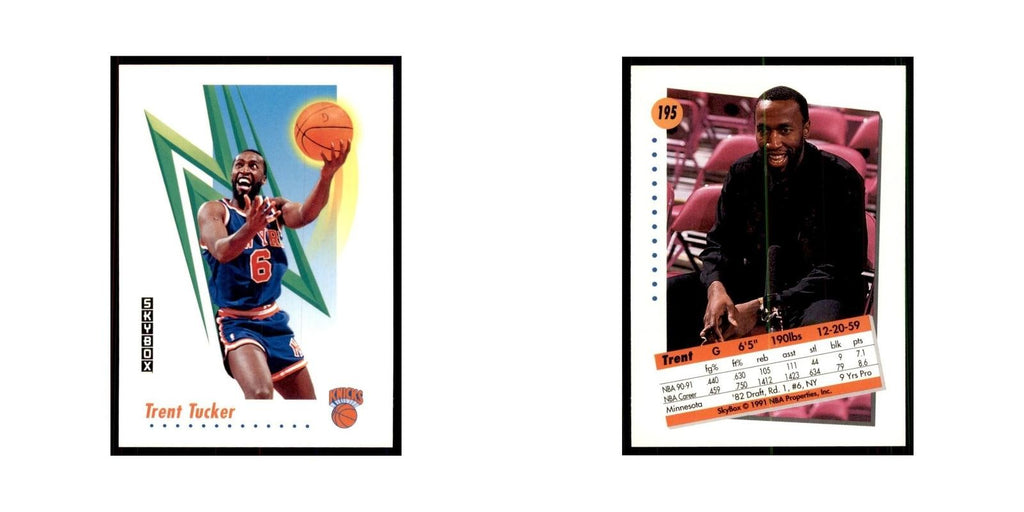 1991 SkyBox Trent Tucker Basketball Cards #195